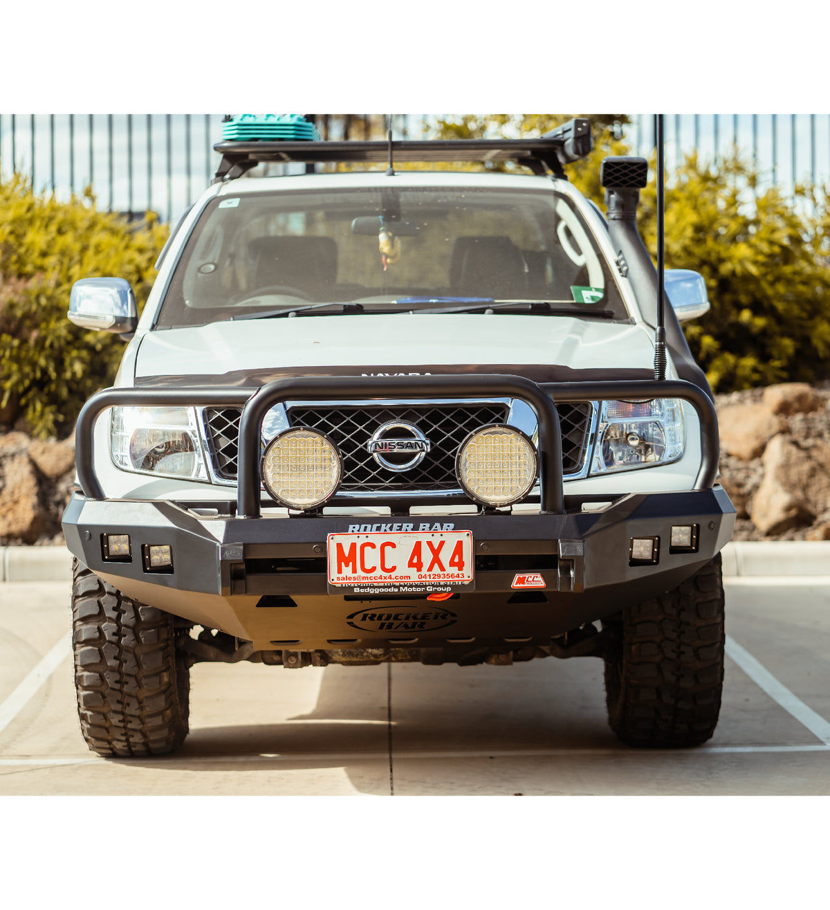 Navara D40 2005-2010 078-02SQ Rocker Bull Bar Triple Loops Package - S ...