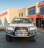 Land Cruiser 200 series prefacelift 2007-2015  707-01A Alloy Falcon Bull Bar Triple Loops Package (LED Foglight) - SKU MCC-01008-701AW
