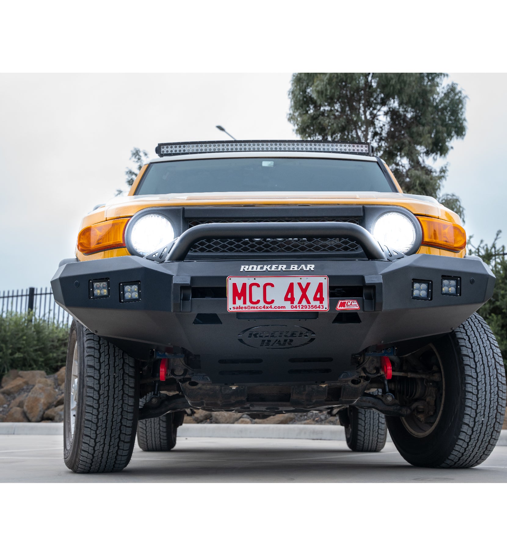FJ Cruiser XJ10 20062017 07801SQL Rocker Bull Bar Single Low Loop Pa MCC 4x4